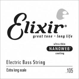 Elixir 15406 Nanoweb Single Bass .105 Extra Long