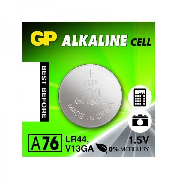 GP Batteries LR44/AG13 bat(1.5B) Alkaline 10шт (A76-U10) - зображення 1