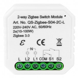 Tervix Pro Line ZigBee Switch 2 клавіші без нуля (433141)