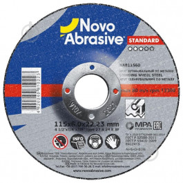 Novo Abrasive 115 x 6,0 x 22,23 мм NAB11560