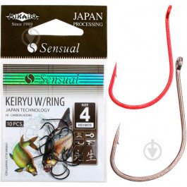 Mikado Sensual Keiryu W/Ring / Red / №08 / 10pcs (HS10078-8R)