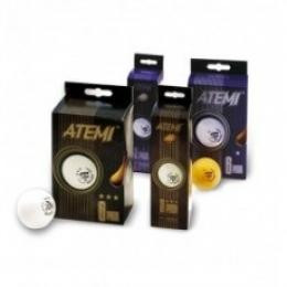 ATEMI Мячики для настільного тенісу 1* 6шт, білі (NTTB1-6) (12228-01)