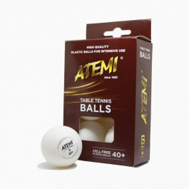 ATEMI М'ячі для настільного тенісу  1* 40+ 6 штук білі
