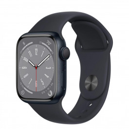 Apple Watch Series 8 GPS + Cellular 45mm Midnight Aluminum Case w. Midnight S. Band M/L (MNVL3)