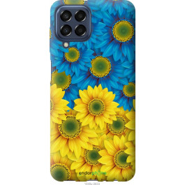 Endorphone Силіконовий чохол на Samsung Galaxy M33 M336B Жовто-блакитні квіти 1048u-2633-38754