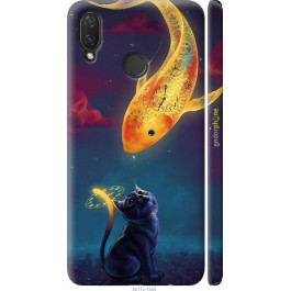 Endorphone 3D пластиковий матовий чохол на Huawei P Smart Plus Сон кішки 3017m-1555-38754