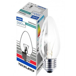 Techlamp Лампа накаливания B35 40 Вт E27 230 В прозрачная (8595557031284)