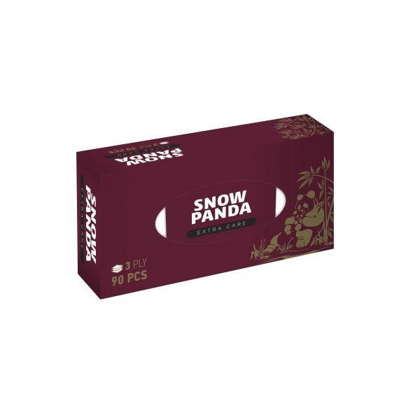 Сніжна Панда Серветки паперові в коробці  Extra Care 90 шт. (4820183971210) - зображення 1