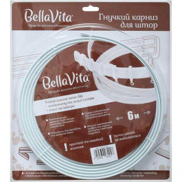 Bella Vita Карниз гнучкий  B-11500SKIN одинарний укомплектований 600 см білий (2250630989017)