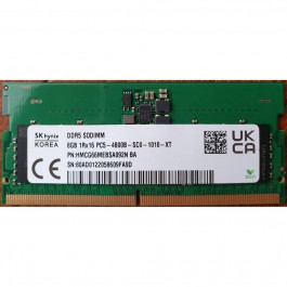 SK hynix 8 GB SO-DIMM DDR5 4800 MHz (HMCG66MEBSA092N)