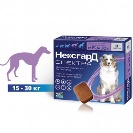 NexGard Жевательные таблетки Spectra для собак L (15-30кг) 3 шт (3661103049531)