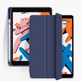 BeCover Tri Fold Soft TPU з кріпленням Apple Pencil для Apple iPad Air 5 (2022) 10.9" Deep Blue (708454)