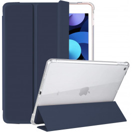 BeCover Tri Fold Soft TPU з кріпленням Apple Pencil для Apple iPad 10.2 2019/2020/2021 Deep Blue (708456)