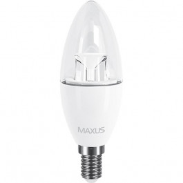 MAXUS 1-LED-532 (C37 CL-С E14 6W 4100K 220V)