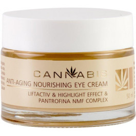Cannabis Антивозрастной питательный крем с эффектом сияния для кожи вокруг глаз  с комплексом Pantrofina NMF 