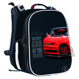 CLASS Ранець  SchoolCase Mini Future Car 35 х 27 х 16 см 14 л 2 відділення Чорний (2211C/8591662221121)