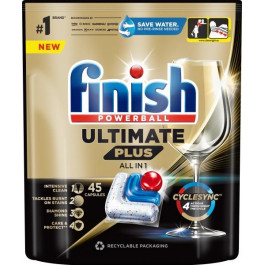 Finish Капсули для миття посуду в посудомийних машинах  Ultimate Plus All in 1 45 шт (5908252010981)