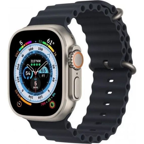 Apple Watch Ultra GPS + Cellular 49mm Titanium Case with Midnight Ocean Band (MQET3/MQFK3) - зображення 1