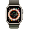 Apple Watch Ultra GPS + Cellular 49mm Titanium Case with Green Alpine Loop - Medium (MQEW3/MQFN3) - зображення 2