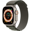 Apple Watch Ultra GPS + Cellular 49mm Titanium Case with Green Alpine Loop - Medium (MQEW3/MQFN3) - зображення 1