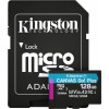 Kingston 128 GB microSDXC class 10 UHS-I U3 Canvas Go! Plus + SD Adapter SDCG3/128GB - зображення 1
