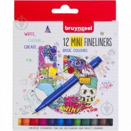 Bruynzeel Набор линеров  Fineliner Mini 12 цветов