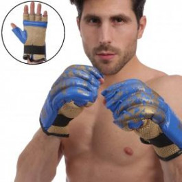 Zelart Снарядные перчатки шингарты кожаные ZB-4226, размер XL, синий