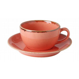 Porland Чашка чайна  Seasons Orange 200 мл із блюдцем 160 мм у наборі (213-222105.O)