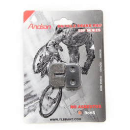 Andson Гальмівні колодки  YL-1003 диск. гальмо к-кт (Avid 79cc, Mini Bike Rear, MBX10, Motovox, ATV)