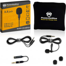 PowerDeWise Lavalier Lapel Microphone (X001S5RMNF)