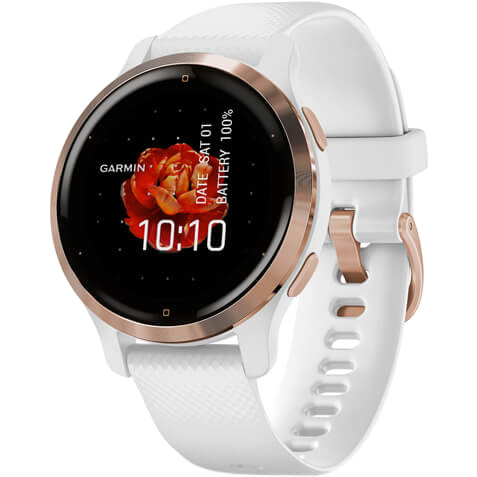 Garmin Venu 2S Rose Gold Bezel with White Case and Silicone Band (010-02429-13/03) - зображення 1