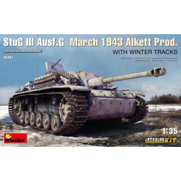 MiniArt Модель  Німецька САУ StuG III Ausf. G Березень 1943 р. виробництва заводу Alkett (MA35367)