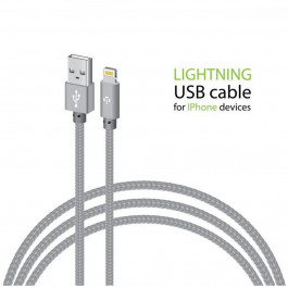 Intaleo USB/Apple Lightning Gray 2m (1283126477669)