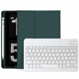 BeCover Чохол-книжка з бездротовою клавіатурою  для Apple iPad Air 5 (2022) 10.9" Dark Green (709678)