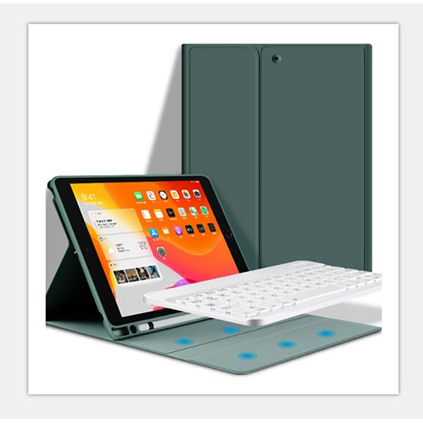 BeCover Чохол-книжка з бездротовою клавіатурою  для Apple iPad Pro 12.9 2020/2021/2022 Dark Green (709681) - зображення 1