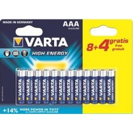 Varta AAA bat Alkaline 8+4шт HIGH ENERGY (04903121472)
