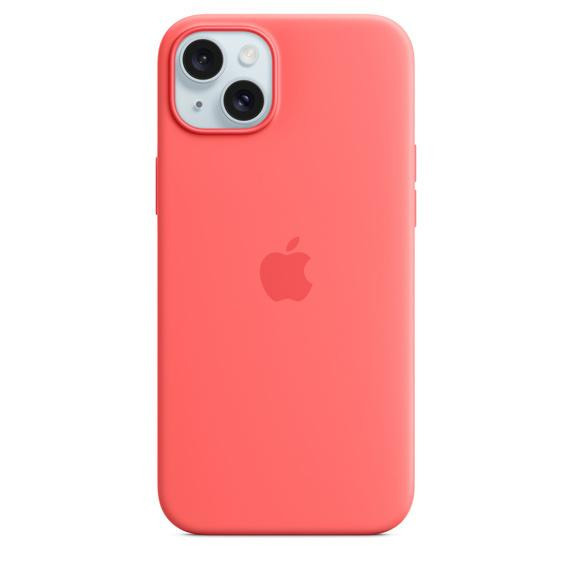 Apple iPhone 15 Plus Silicone Case with MagSafe - Guava (MT163) - зображення 1