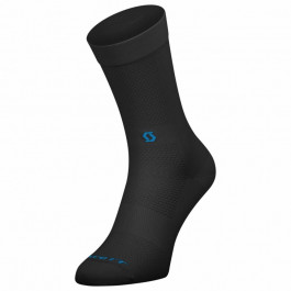 Scott Шкарпетки велосипедні  Trail Tuned Socks, Black/Atlantic Blue, M (281231.6957.047)