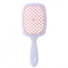 Hollow Comb Гребінець для волосся  Superbrush Plus White+ Light pink