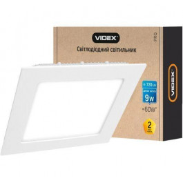 VIDEX LED потолочный 9W 5000K 220V (VL-DLS-095)