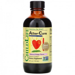ChildLife Важные питательные вещества, средство от аллергии, вкус натурального винограда, ChildLife 118,5 мл