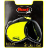 Flexi Neon Reflect S - рулетка Флекси Неон Рефлект S 5 м / 12 кг (трос) черная (4000498021705) - зображення 2