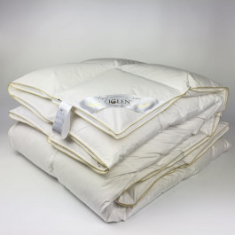 IGLEN Одеяло пуховое в батистовом тике 100% белый пух вес 500 г зимнее 110х140 см (1101401WRS)