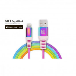 REAL-EL USB 2.0 AM to Lightning 1m MFI Rainbow (EL123500051)