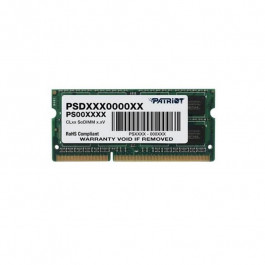 PATRIOT 4 GB SO-DIMM DDR3 1600 MHz (PSD34G1600L81S)