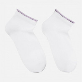 Conte Шкарпетки жіночі  CE Active (декор. резинка) 12С-32СП 035 р. 25 білий із бузковим 1 пар