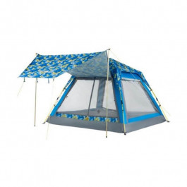 KingCamp Positano Square Quick-Up UPF50+ Beach Tent (KT3099) / palm blue