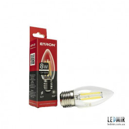 Etron LED Filament 1-EFP-120 С37 8W 4200K E27