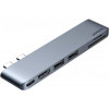 UGREEN CM380 6-in-2 USB-C Hub Silver (80856) - зображення 1