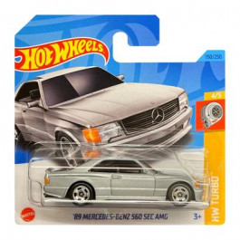 Hot Wheels 89 Mercedes-Benz 560 SEC AMG Turbo HKK85 Metallic Silver